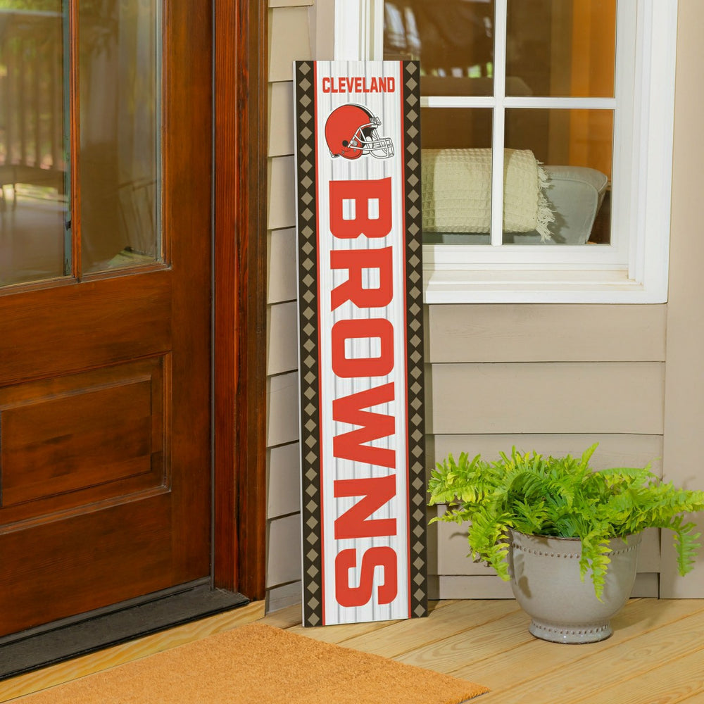 Cleveland Browns Christmas Double Sided Large Leaner, 47"