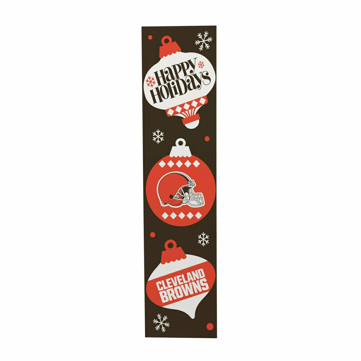 Cleveland Browns Christmas Double Sided Large Leaner, 47"