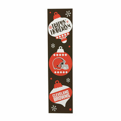 Cleveland Browns Christmas Double Sided Large Leaner, 47"