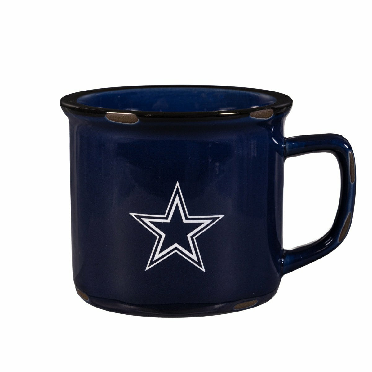 Dallas Cowboys Ceramic Camp Cup with Enamel Finish, 14oz