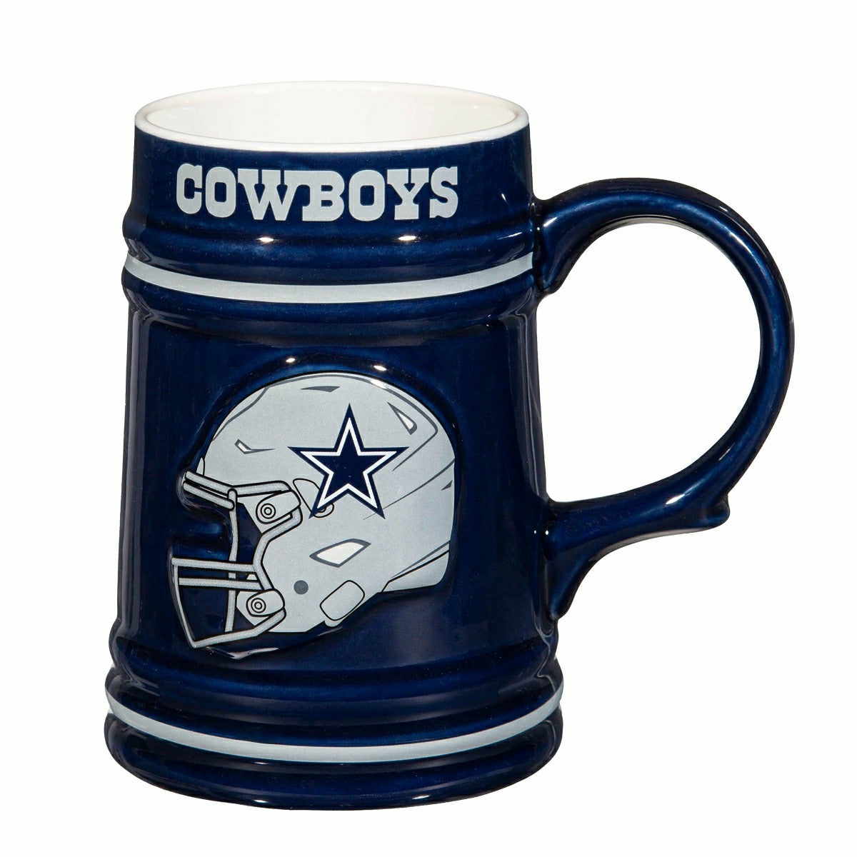 Dallas Cowboys Ceramic Stein Cup, 24oz
