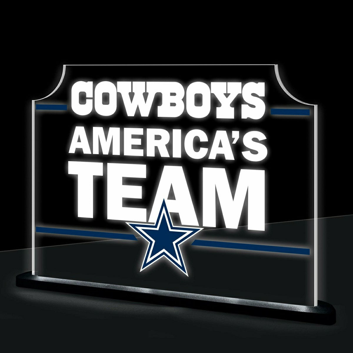Dallas Cowboys NFL Football Rectangle Desklite LED Decor
