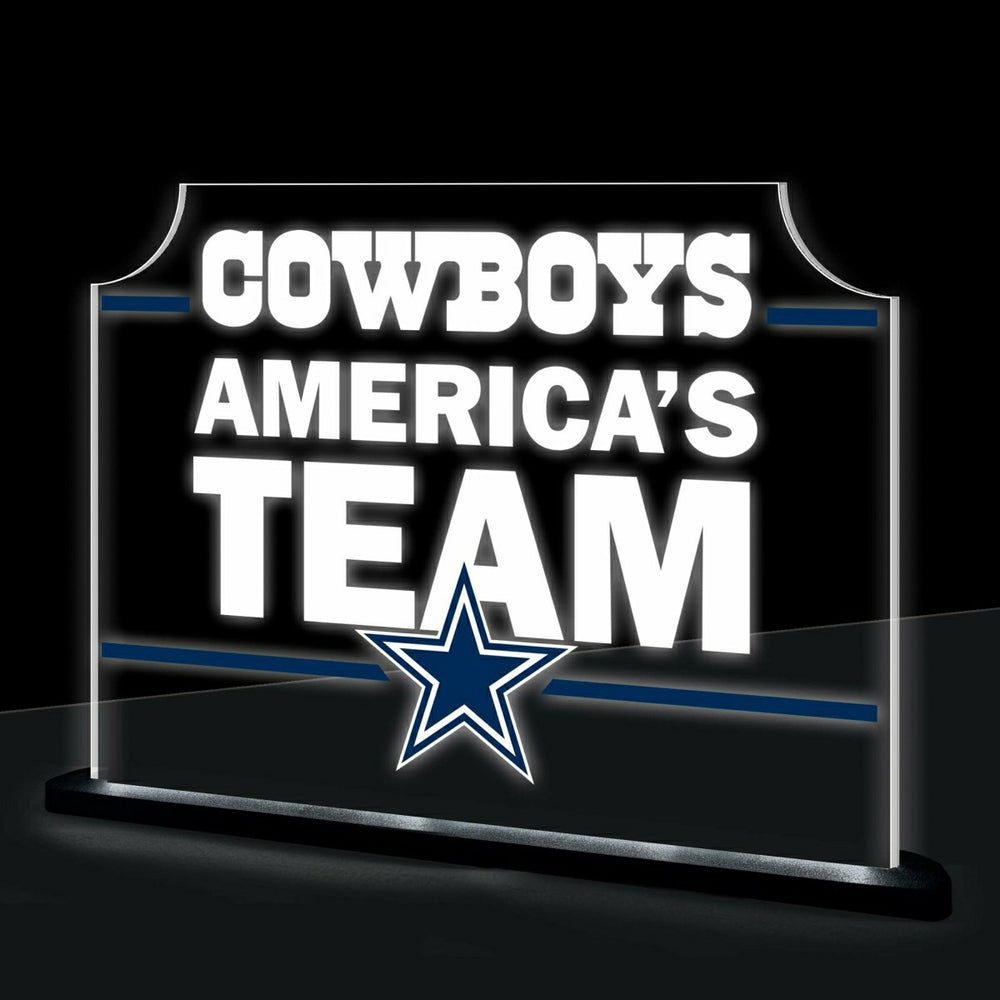 Dallas Cowboys NFL Football Rectangle Desklite LED Decor