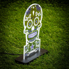 Dallas Cowboys NFL Football Sugar Skull Desklite LED Decor