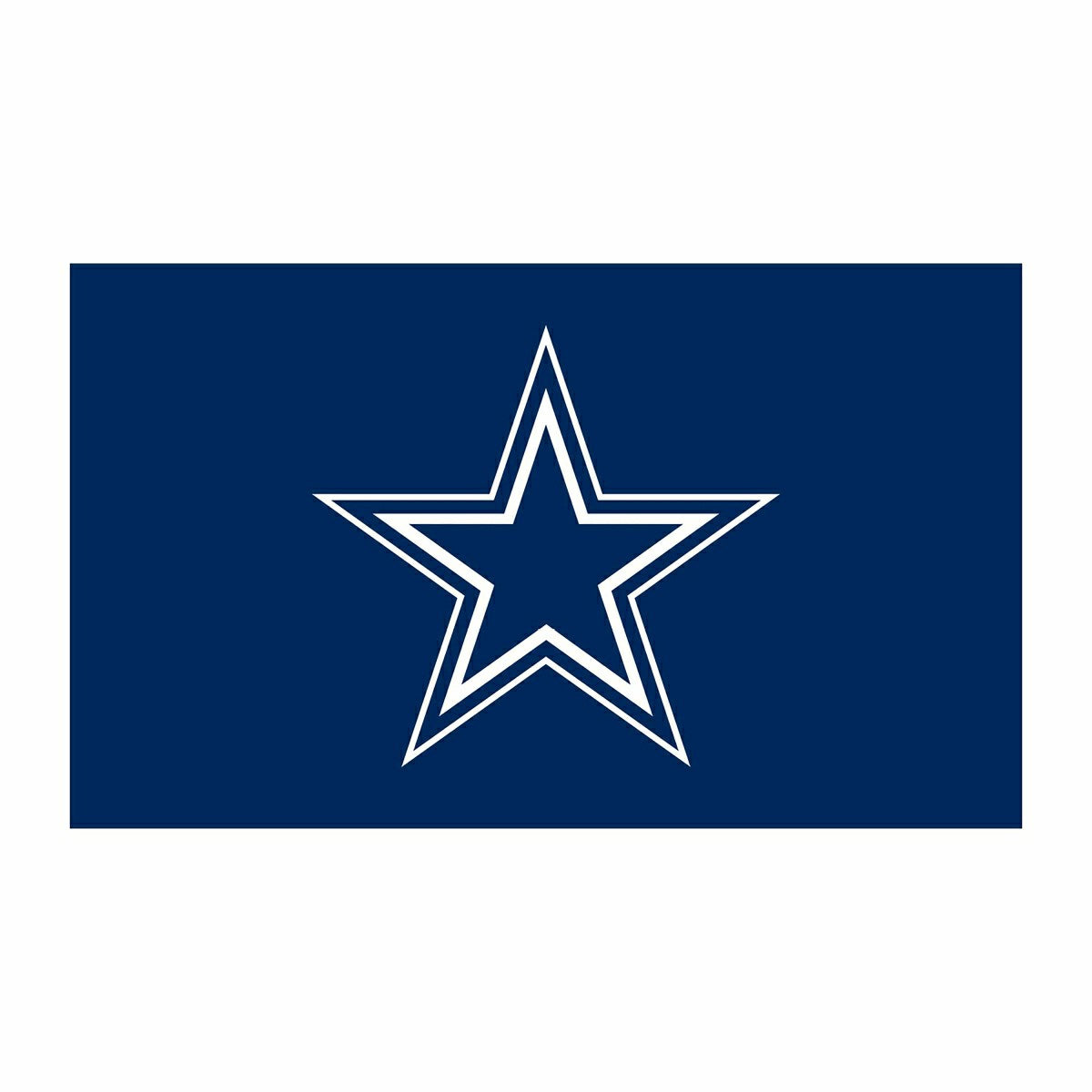 Full Color PVC Mat, 16" x 28", Dallas Cowboys