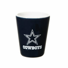 Dallas Cowboys 4-Piece Ceramic and Glass 2oz. Shot Glass Set