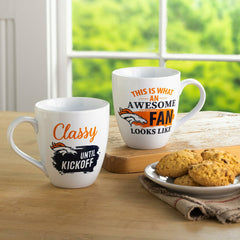 Denver Broncos, Ceramic Cup O'Java 17oz Gift Set
