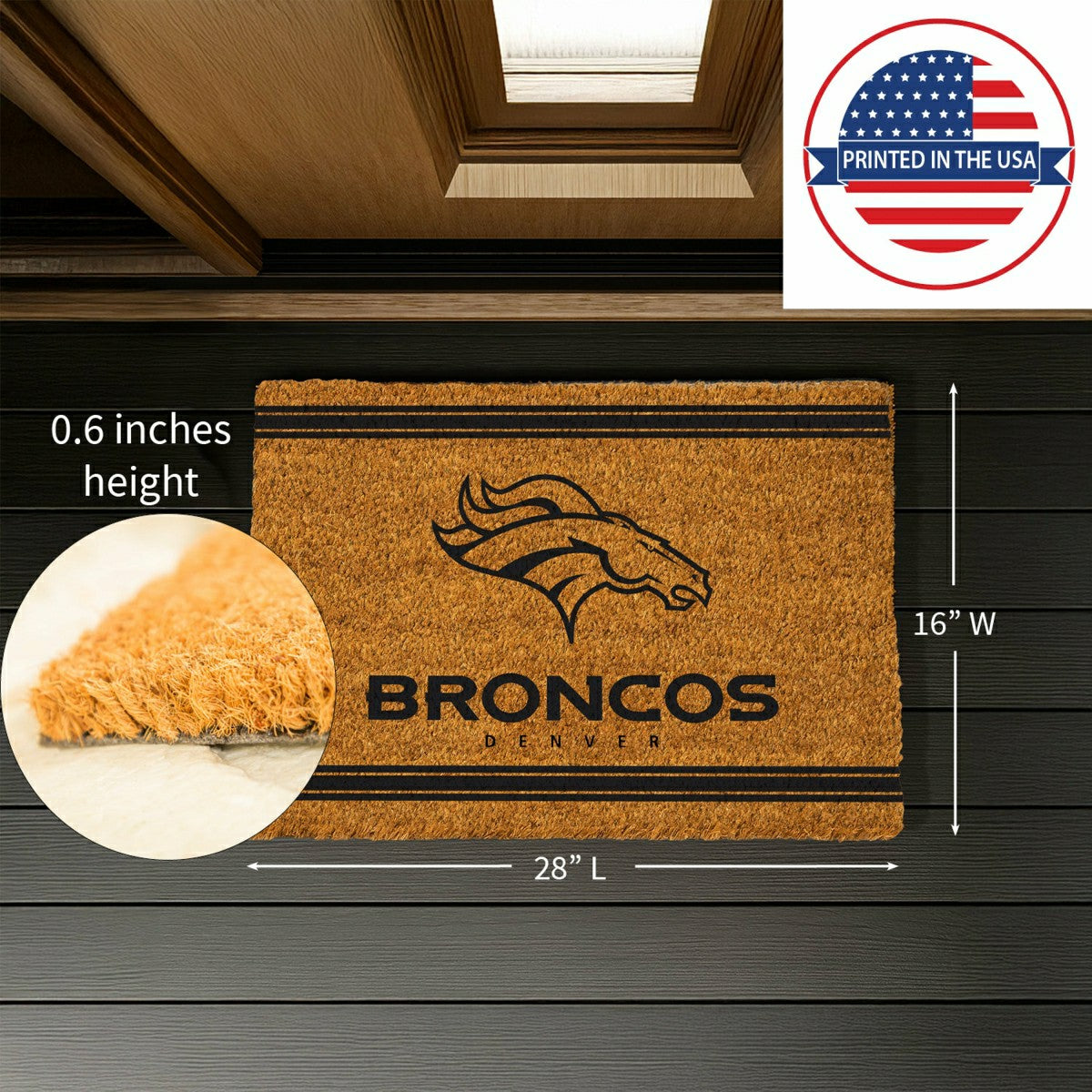 Denver Broncos, Coir Mat 1C