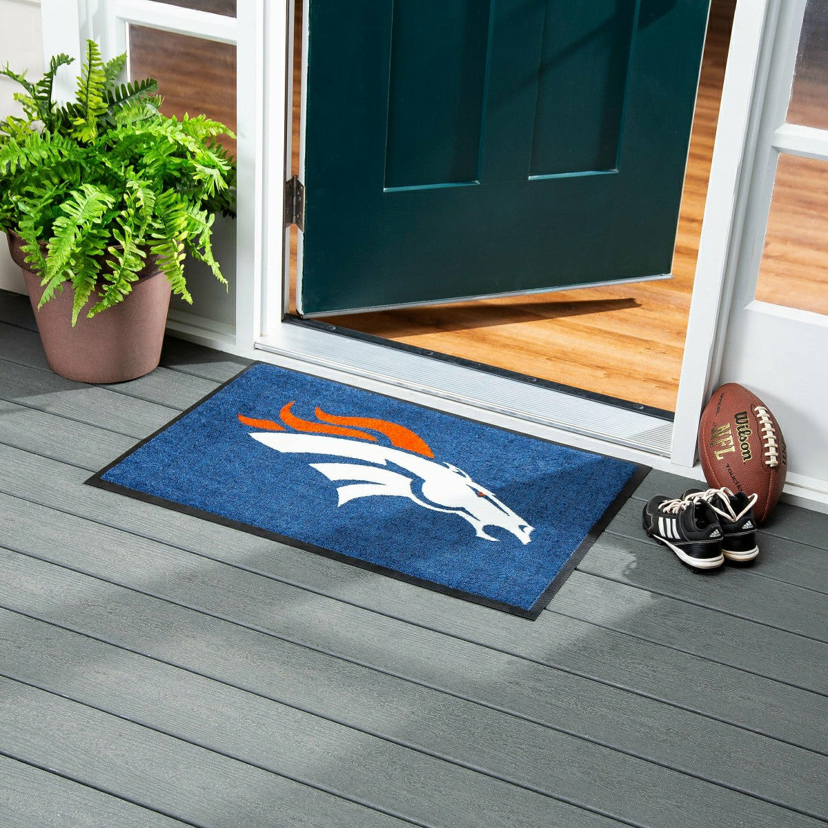 2'x3' USA Made Indoor/Outdoor Entryway Mat, Denver Broncos