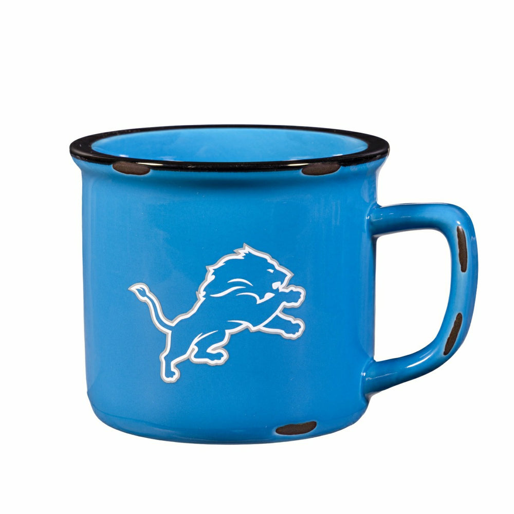 Detroit Lions Ceramic Camp Cup with Enamel Finish, 14oz