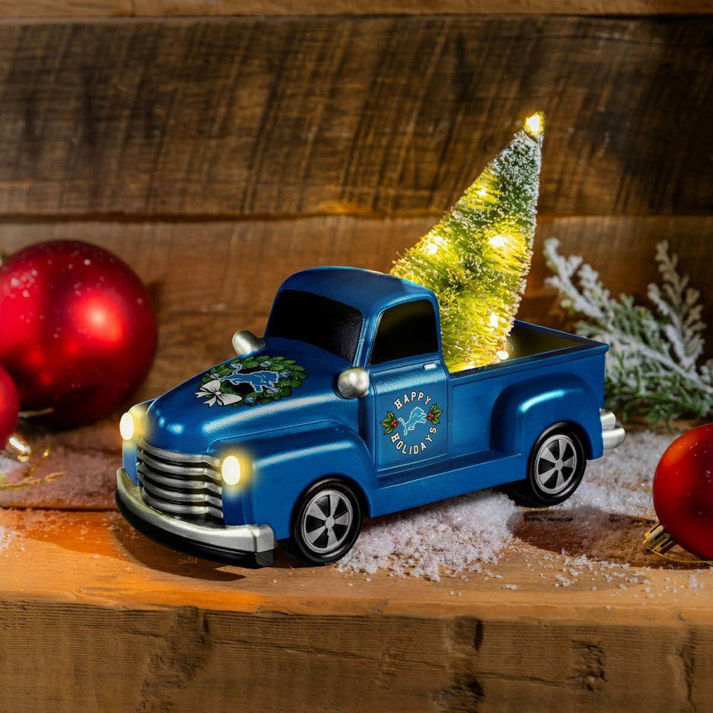 Detroit Lions Holiday Rally Truck Statue