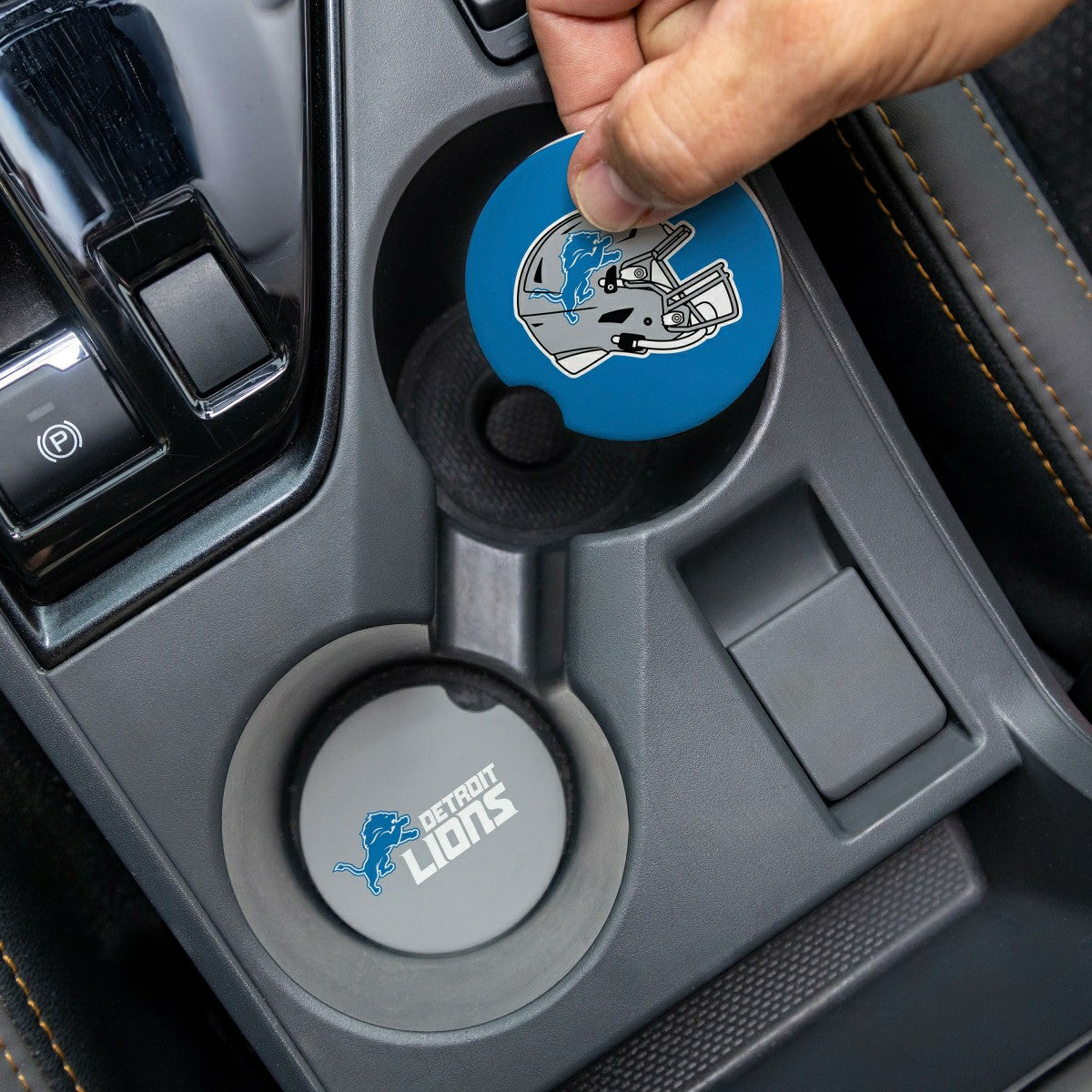 Detroit Lions Car Coaster Set, 2pc