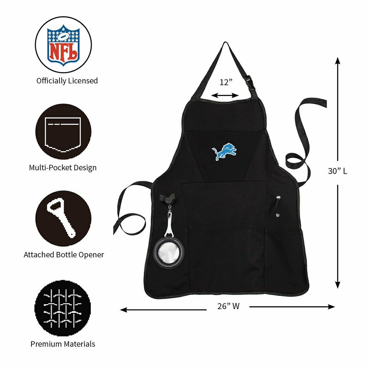 Detroit Lions Grilling Apron