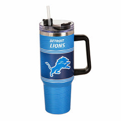 40oz Stainless Steel Canyon Cup w/ Straw, Detroit Lions