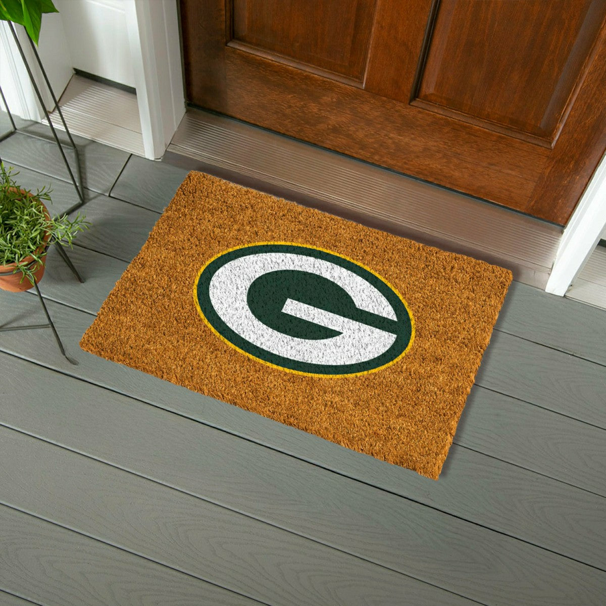 Coir Mat, 16"x28", Green Bay Packers