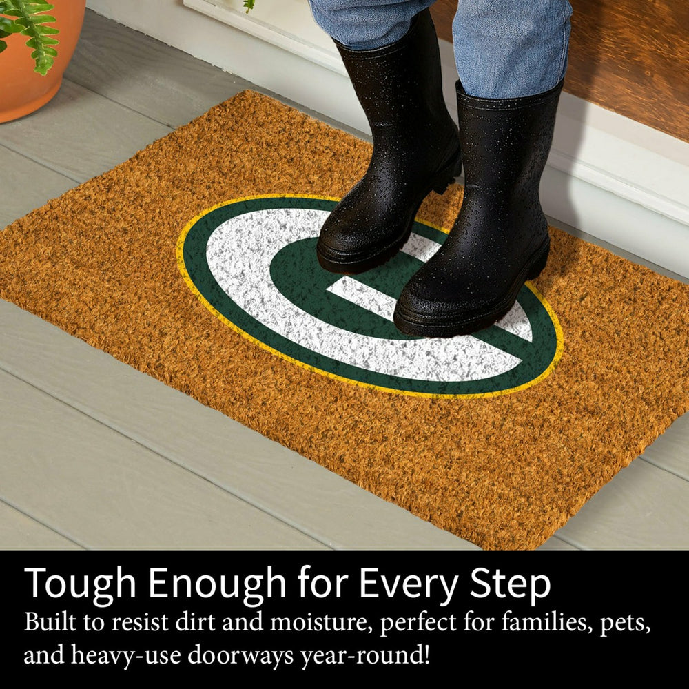Coir Mat, 16"x28", Green Bay Packers