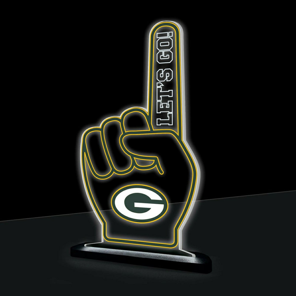 Green Bay Packers NFL Football Foam Finger Desklite LED Decor