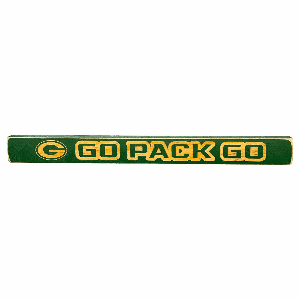 Green Bay Packers Engraved Wood Sign, 1.5" x 18"