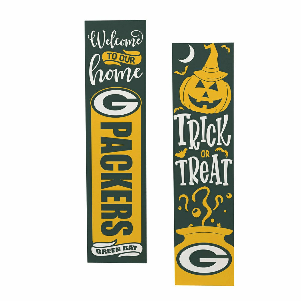 47" Double Sided Leaner, Green Bay Packers, Halloween