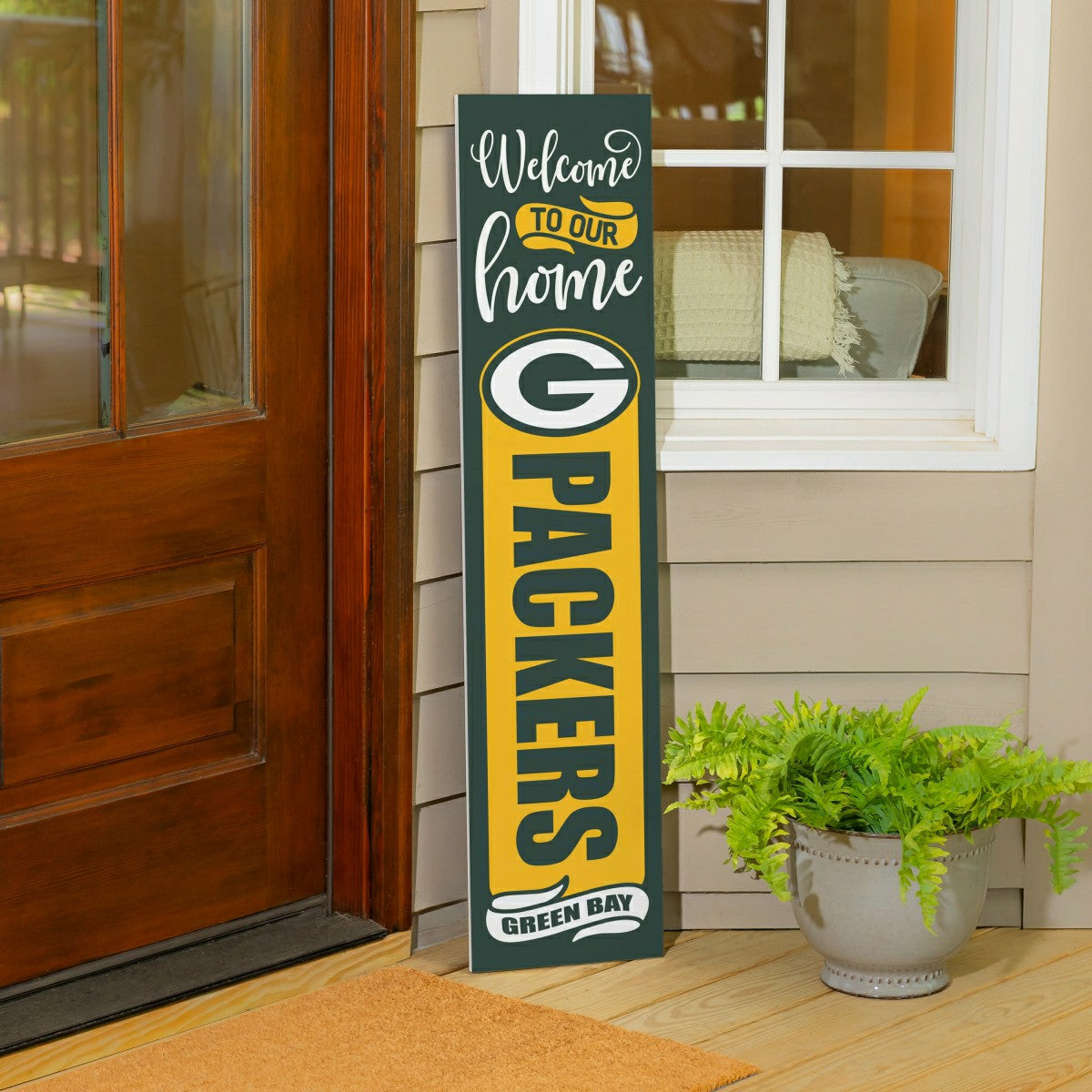 47" Double Sided Leaner, Green Bay Packers, Halloween