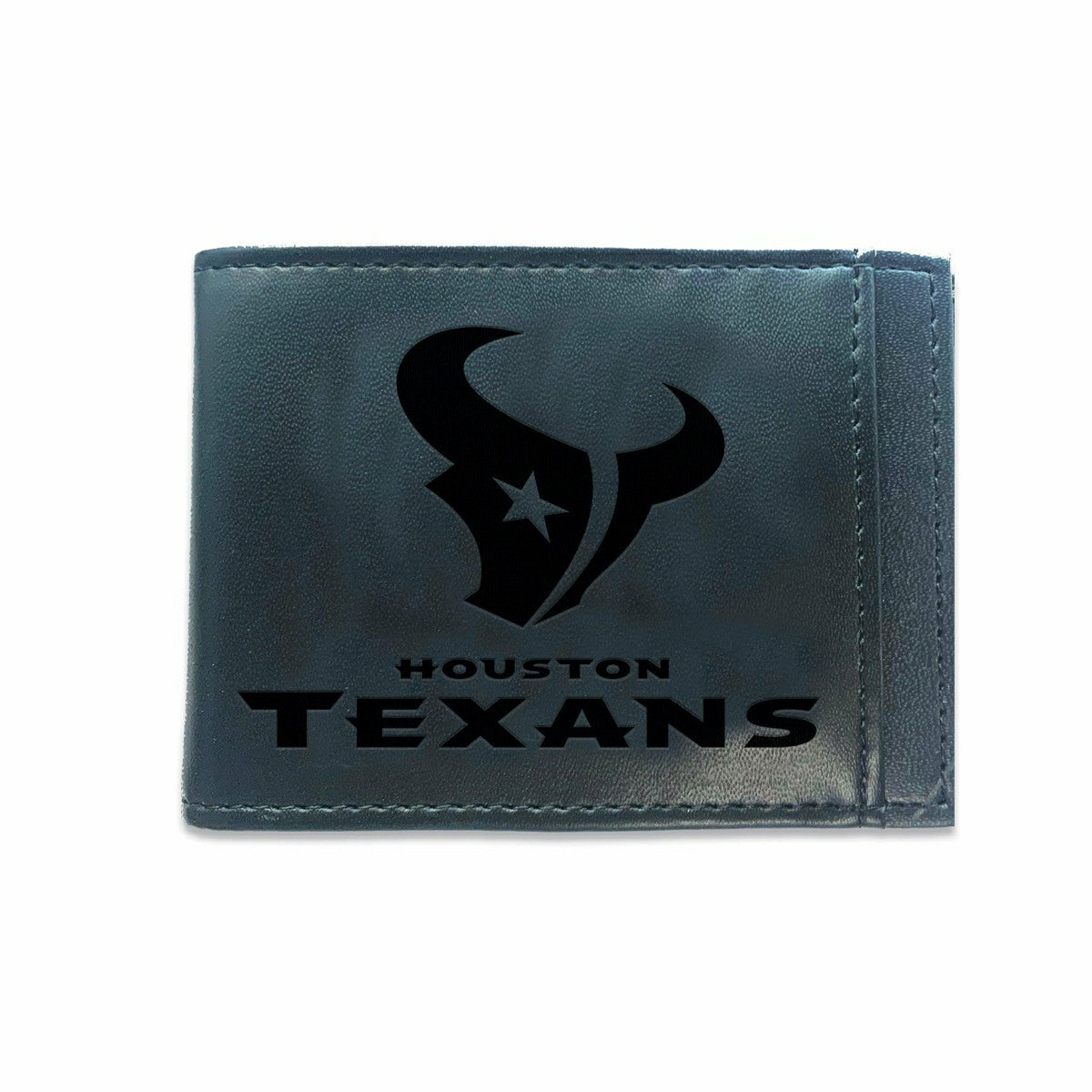 Front Pocket Wallet w/ RFID Blocking, Houston Texans, Black
