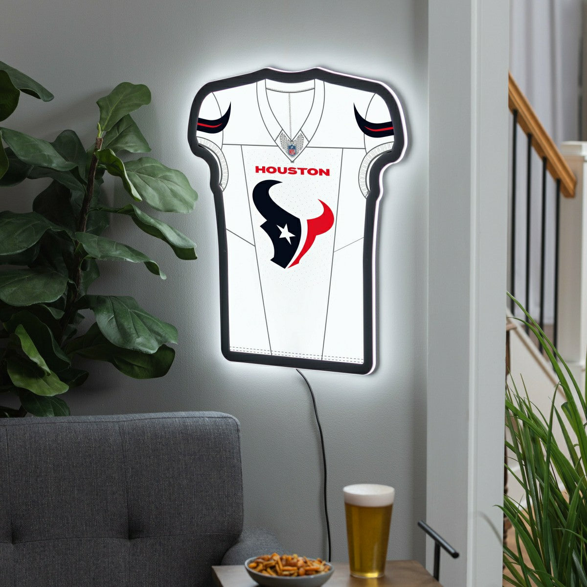 Houston Texans NFL Football Jersey Edgelite LED Decor