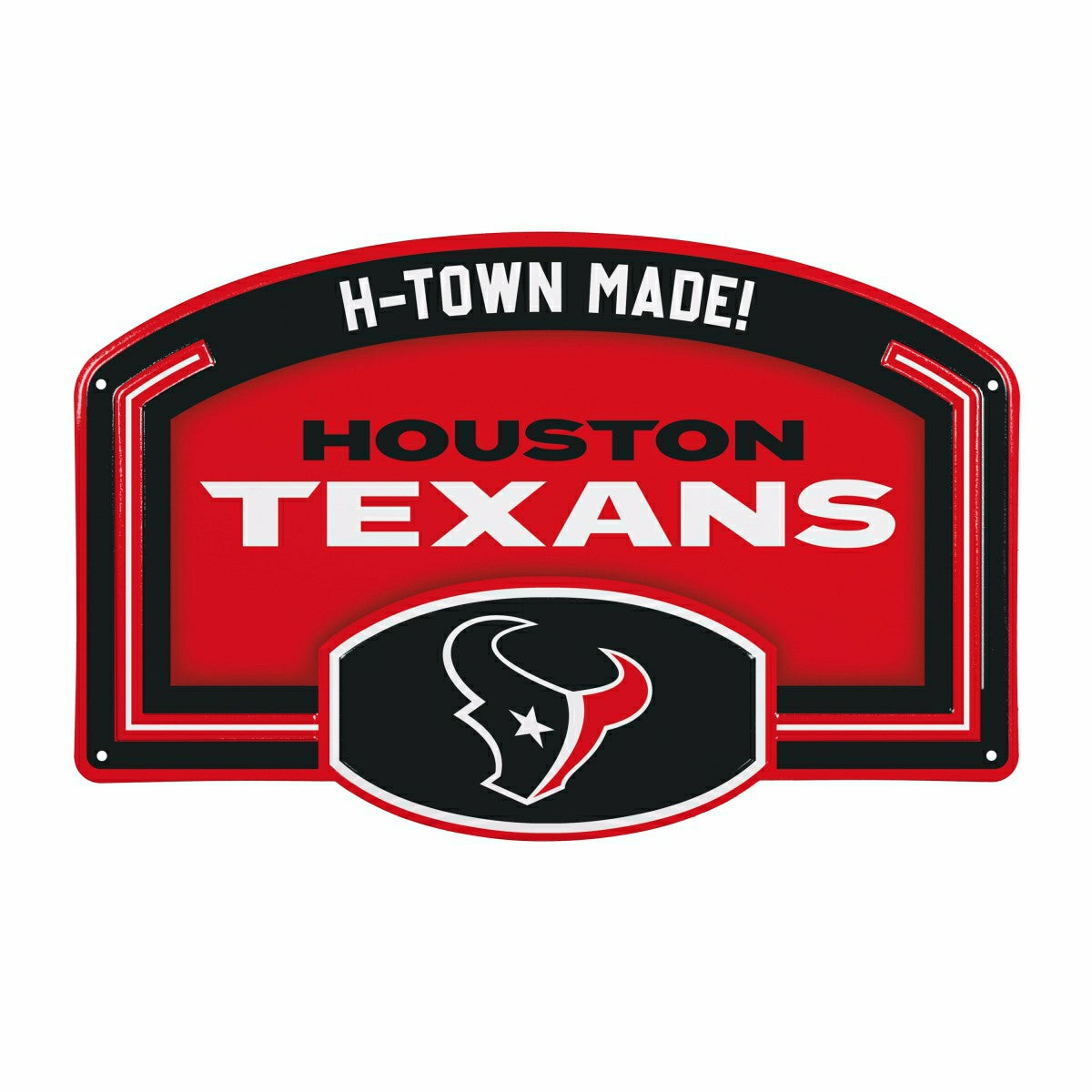 Houston Texans USA Embossed Steel Wall Sign, 11" x 17"