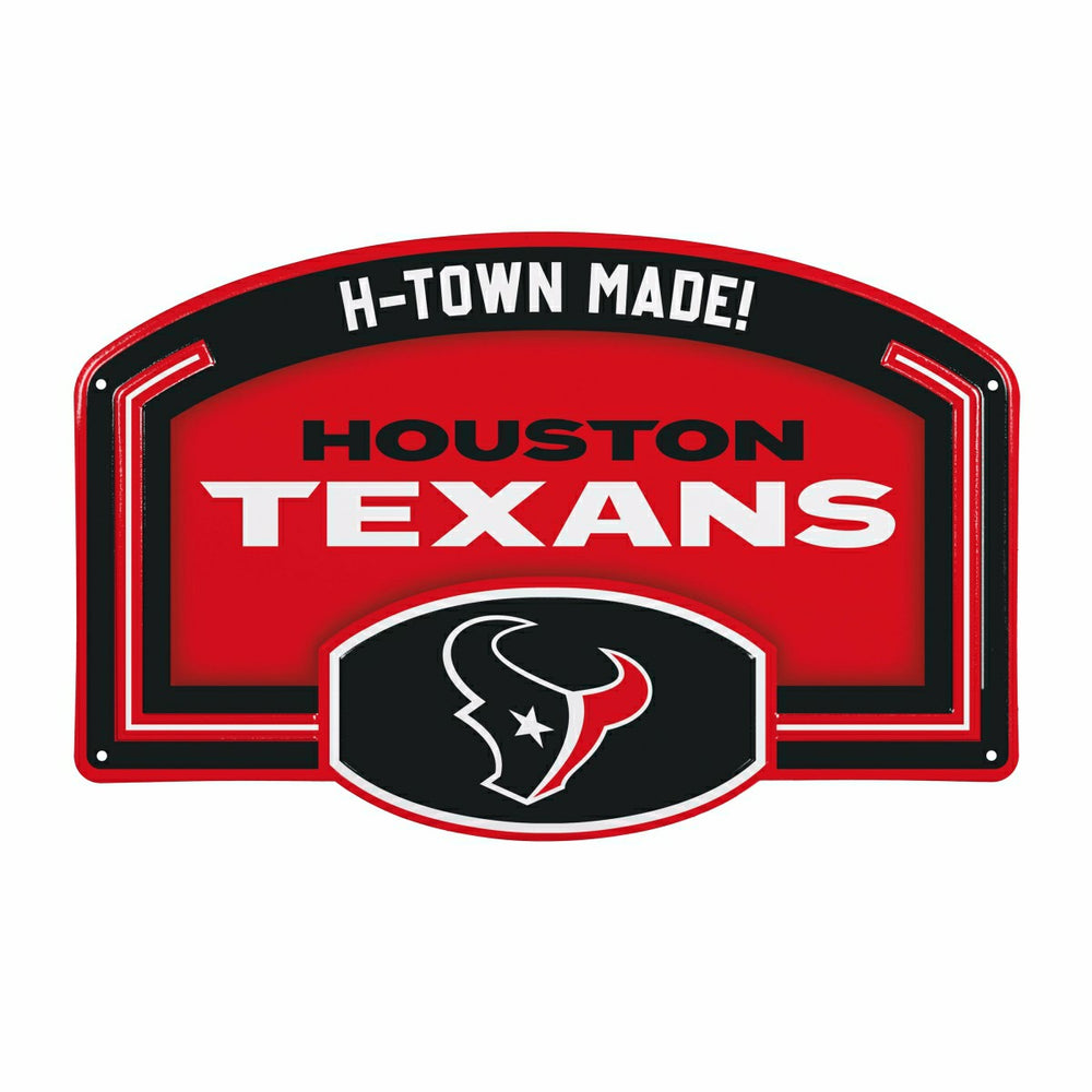 Houston Texans USA Embossed Steel Wall Sign, 11" x 17"