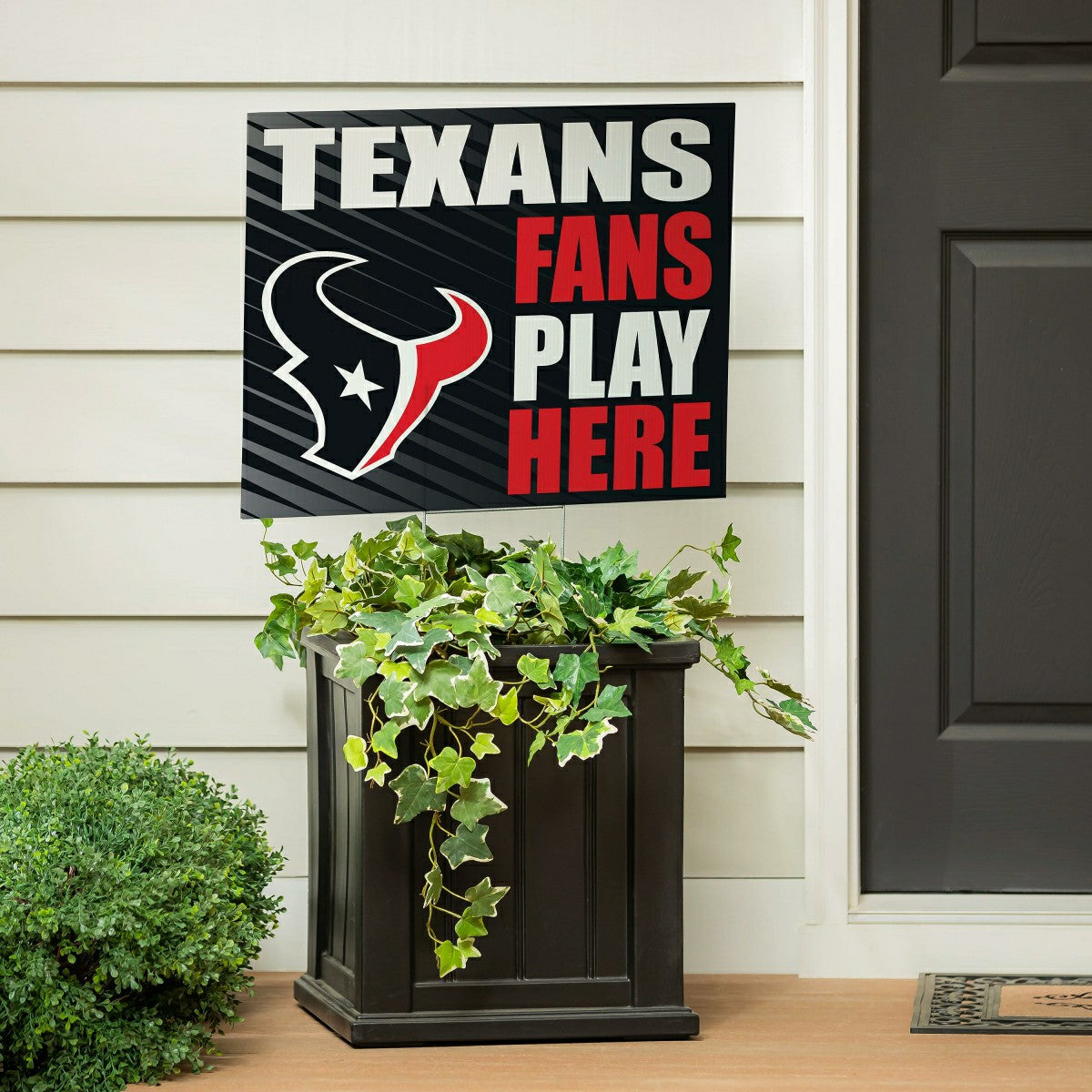 Houston Texans Coroplast Yard Sign "Fans Play Here"