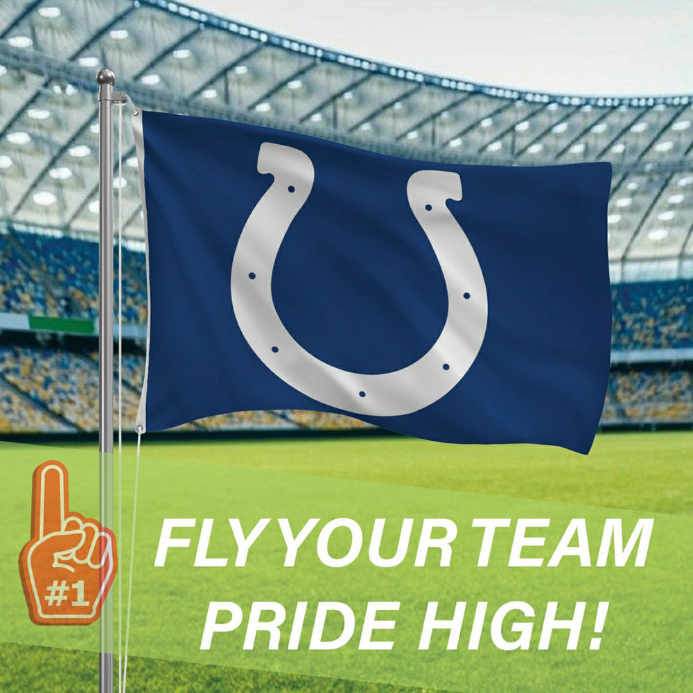 Indianapolis Colts Single Sided Flag w/ 2 Grommets, 3'x5'