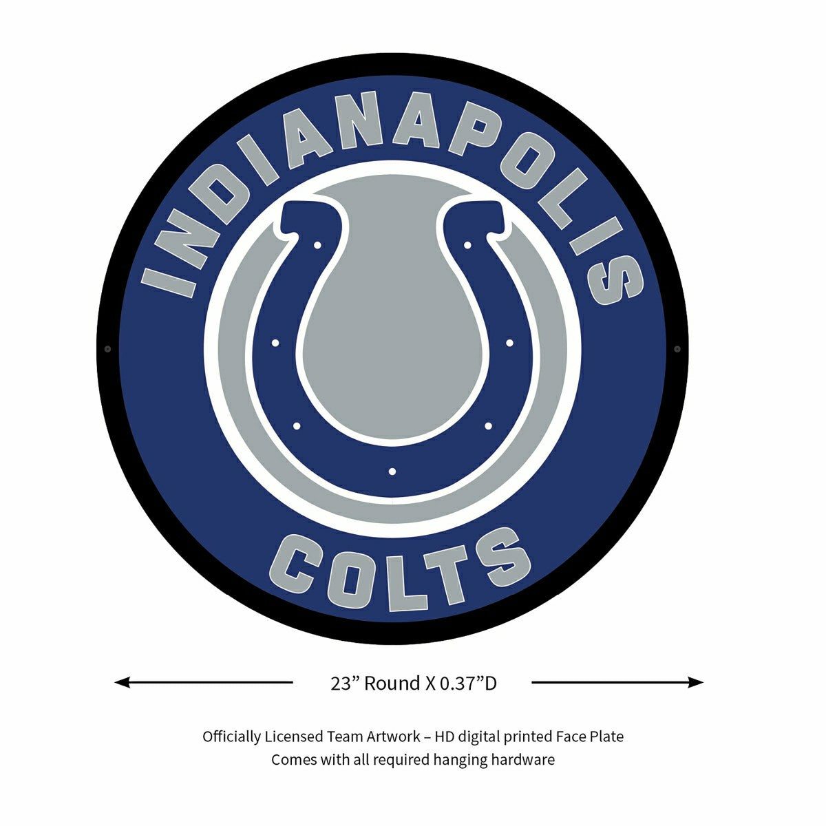 LED Wall Decor, Round, Indianapolis Colts