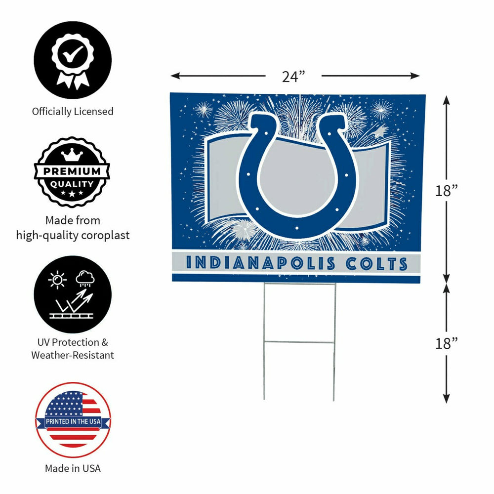 Indianapolis Colts Yard Sign, Patriotic