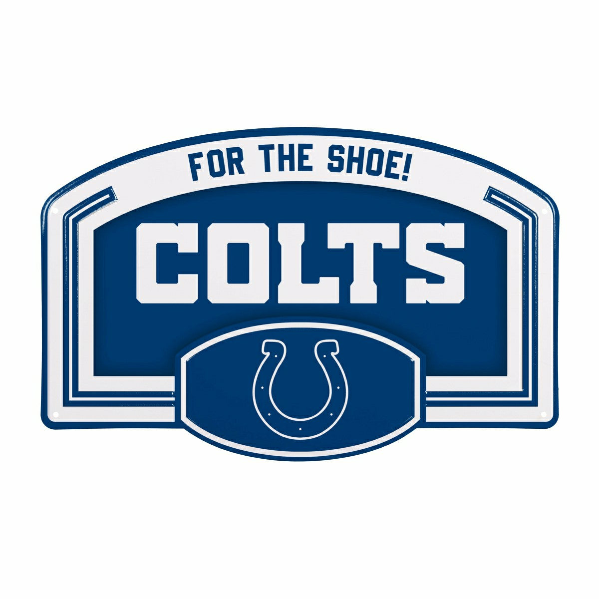 Indianapolis Colts USA Embossed Steel Wall Sign, 11" x 17"