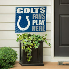 Indianapolis Colts Coroplast Yard Sign "Fans Play Here"