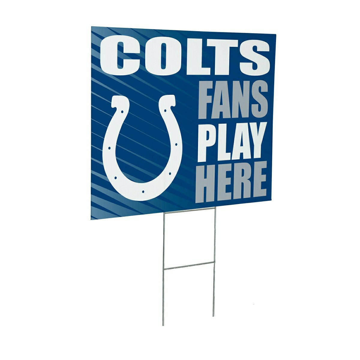 Indianapolis Colts Coroplast Yard Sign "Fans Play Here"