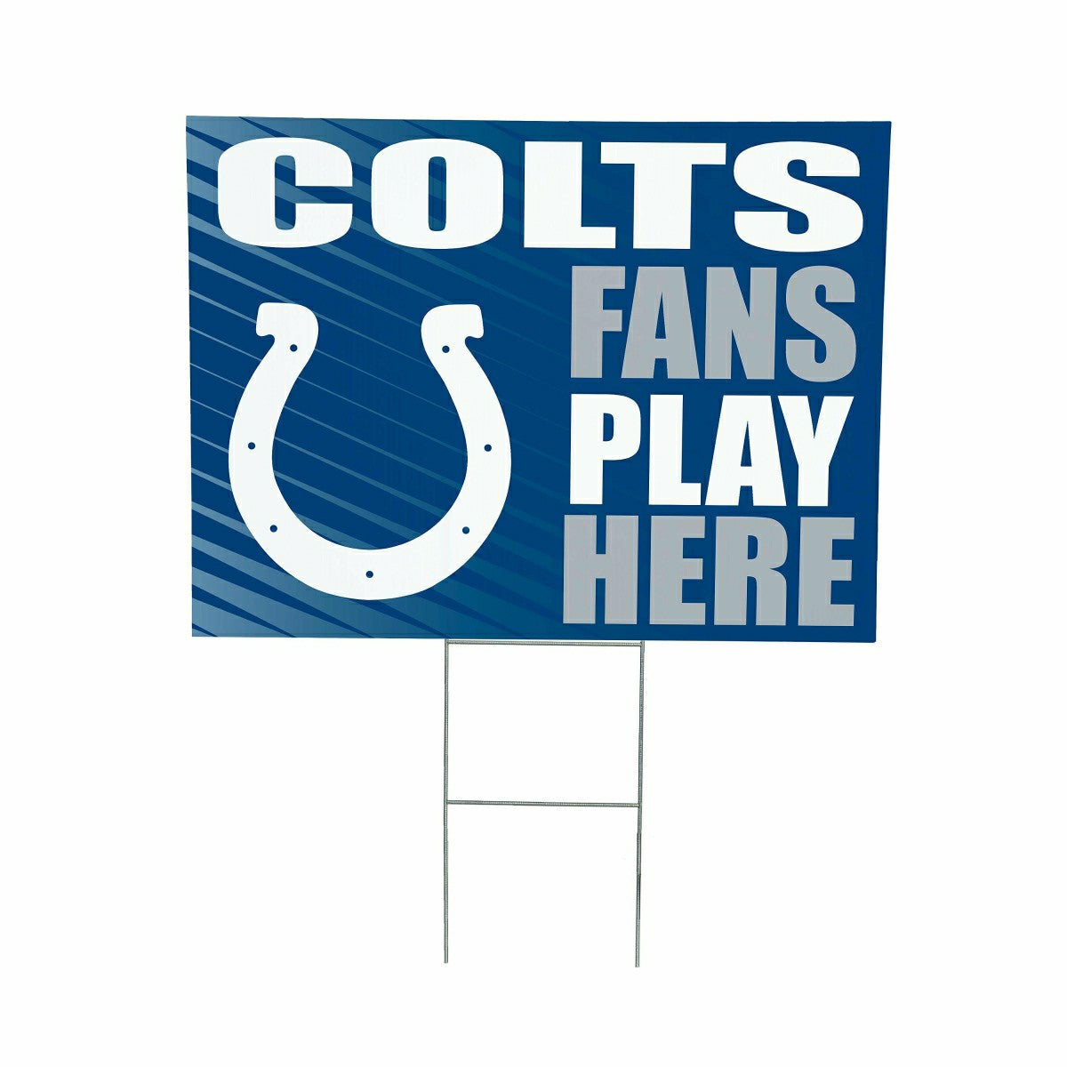 Indianapolis Colts Coroplast Yard Sign "Fans Play Here"