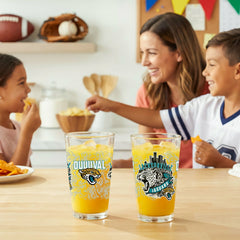 Jacksonville Jaguars 16oz Glass pint, Set of 2
