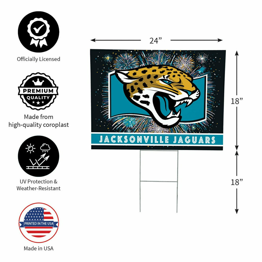 Jacksonville Jaguars Yard Sign, Patriotic