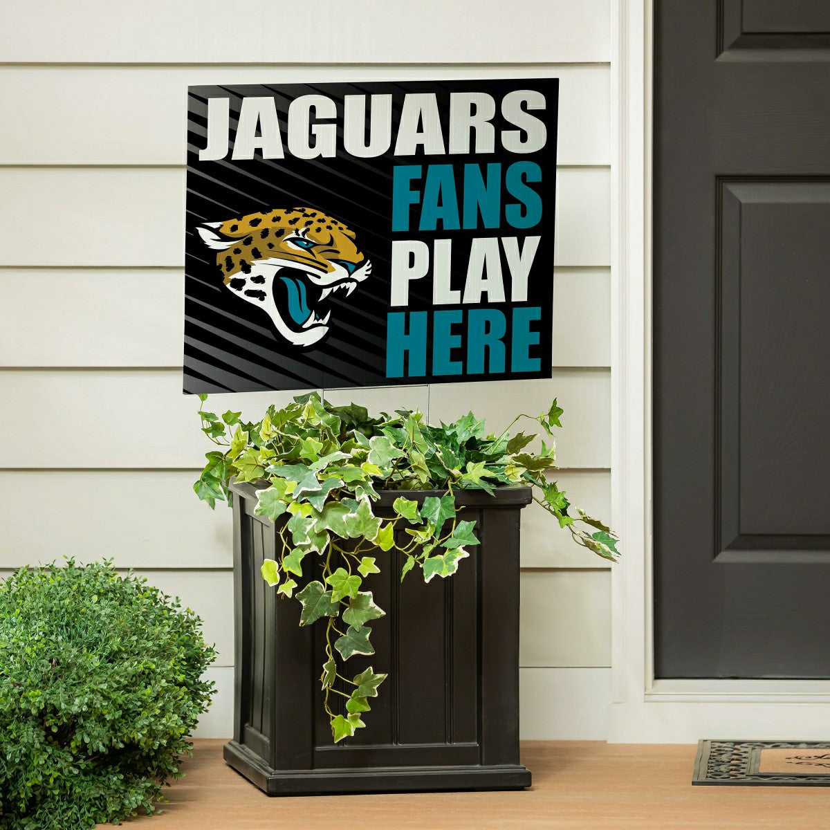 Jacksonville Jaguars Coroplast Yard Sign "Fans Play Here"