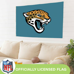 Jacksonville Jaguars Single Sided Flag w/ 2 Grommets, 3'x5'