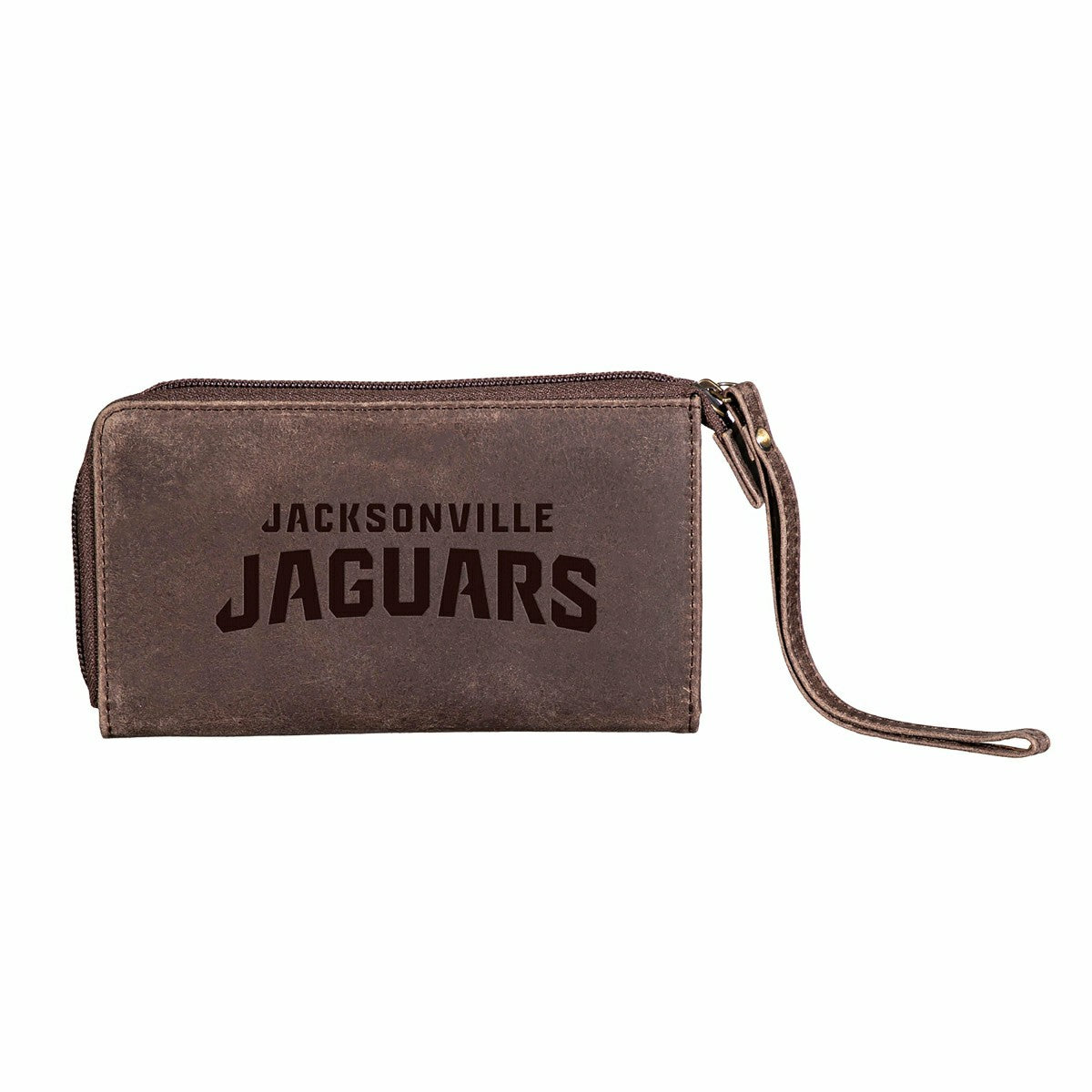 Wristlet Wallet, Brown, Jacksonville Jaguars