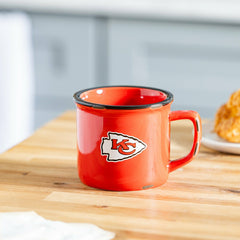 Kansas City Chiefs Ceramic Camp Cup with Enamel Finish, 14oz