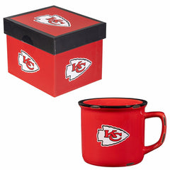 Kansas City Chiefs Ceramic Camp Cup with Enamel Finish, 14oz