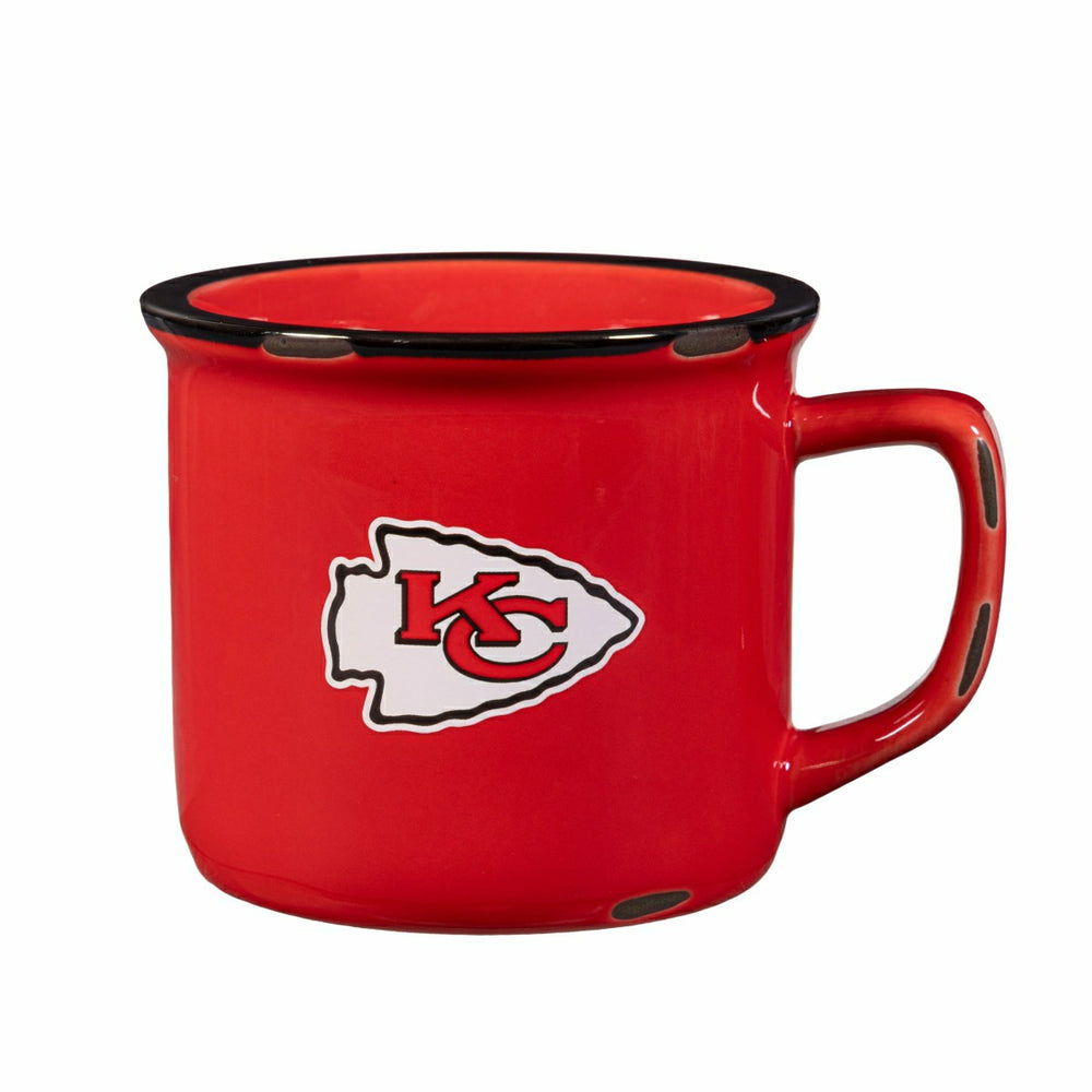 Kansas City Chiefs Ceramic Camp Cup with Enamel Finish, 14oz