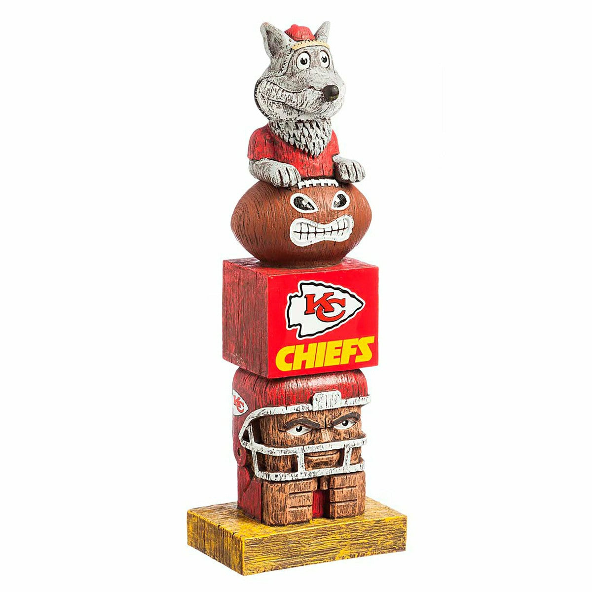 Kansas City Chiefs Tiki Team Totem Garden Statue