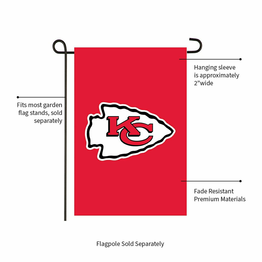 Kansas City Chiefs Applique Garden Flag