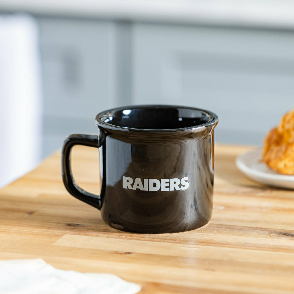 Las Vegas Raiders Ceramic Camp Cup with Enamel Finish, 14oz
