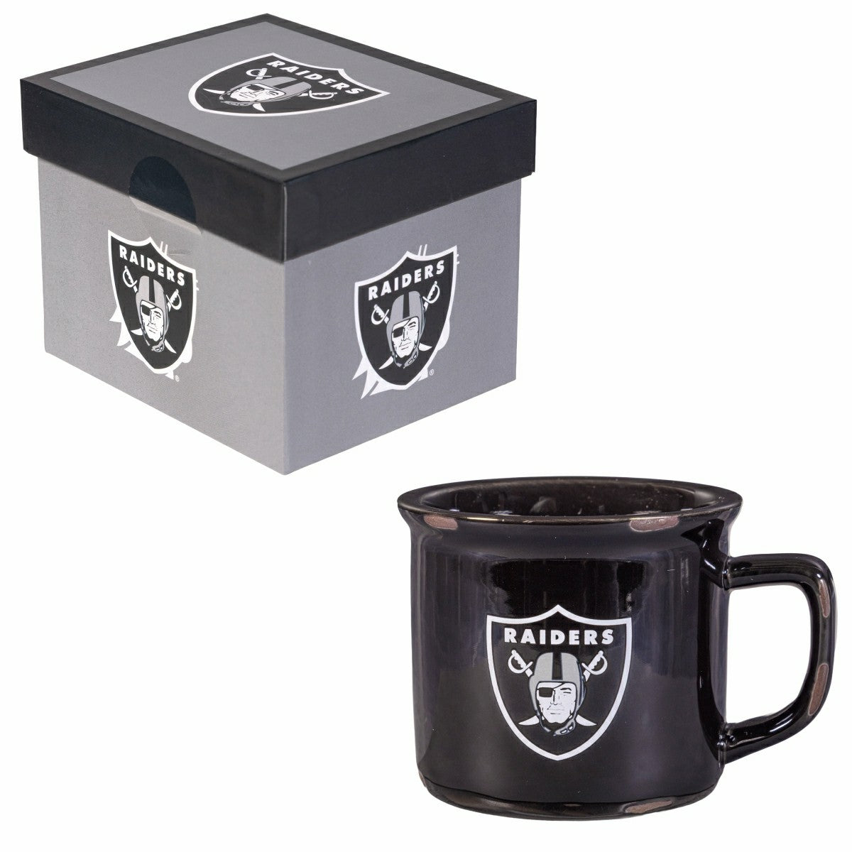 Las Vegas Raiders Ceramic Camp Cup with Enamel Finish, 14oz