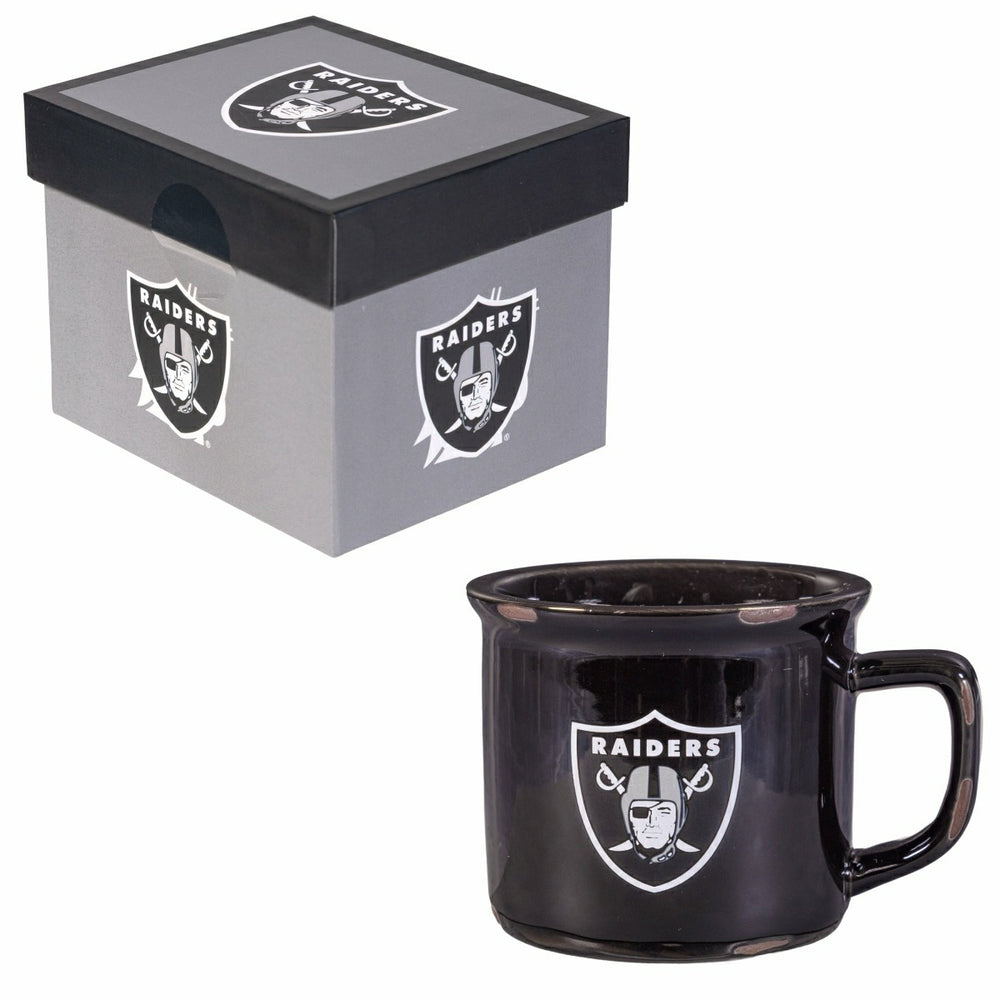 Las Vegas Raiders Ceramic Camp Cup with Enamel Finish, 14oz