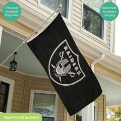 Las Vegas Raiders Single Sided Estate Flag with 2 Grommets, 3'x5'